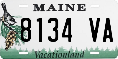 ME license plate 8134VA