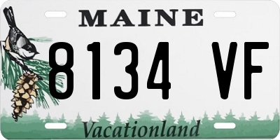 ME license plate 8134VF