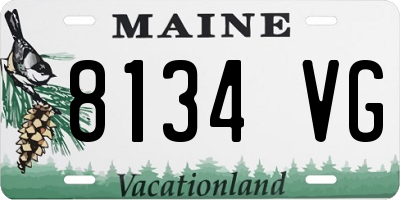 ME license plate 8134VG