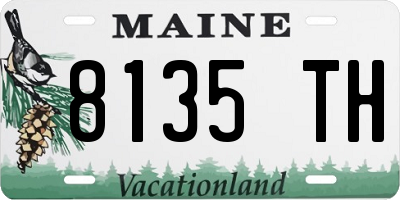 ME license plate 8135TH