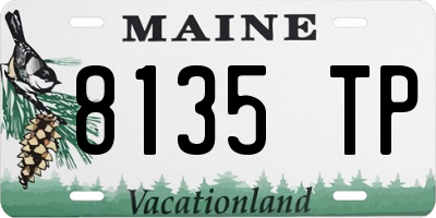 ME license plate 8135TP