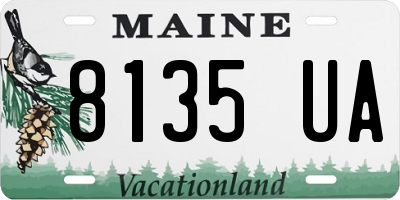 ME license plate 8135UA