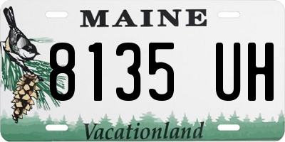 ME license plate 8135UH