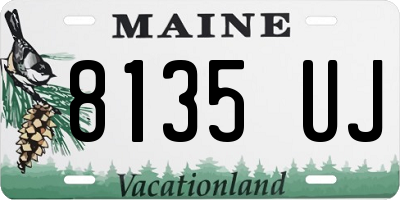 ME license plate 8135UJ
