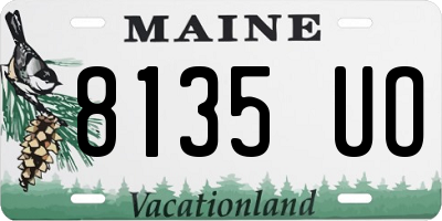 ME license plate 8135UO