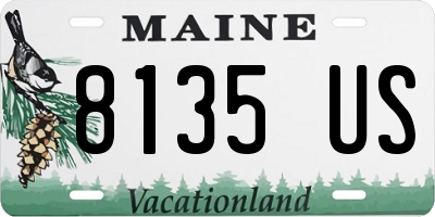 ME license plate 8135US