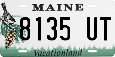 ME license plate 8135UT