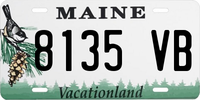 ME license plate 8135VB