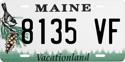 ME license plate 8135VF