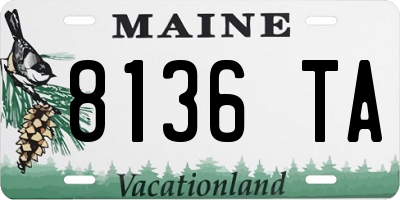 ME license plate 8136TA