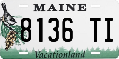 ME license plate 8136TI