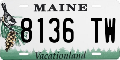 ME license plate 8136TW