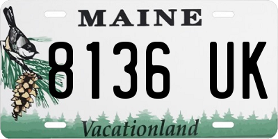 ME license plate 8136UK