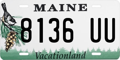 ME license plate 8136UU