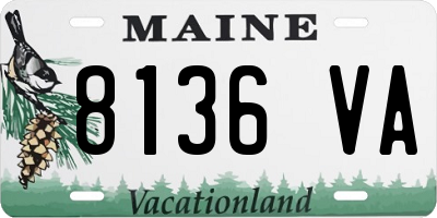 ME license plate 8136VA