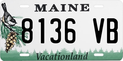 ME license plate 8136VB