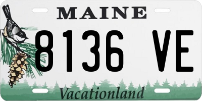 ME license plate 8136VE