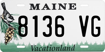 ME license plate 8136VG