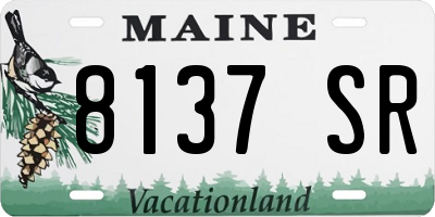 ME license plate 8137SR