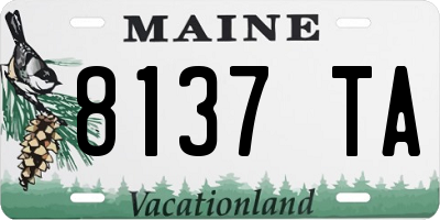 ME license plate 8137TA