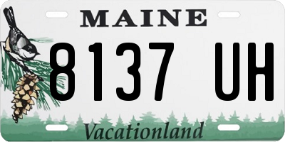 ME license plate 8137UH