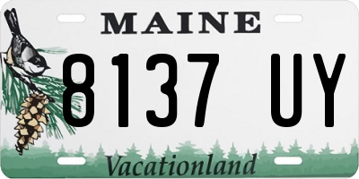 ME license plate 8137UY