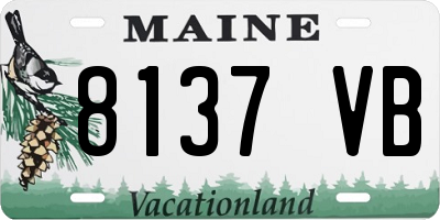 ME license plate 8137VB