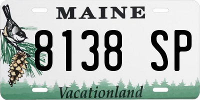 ME license plate 8138SP