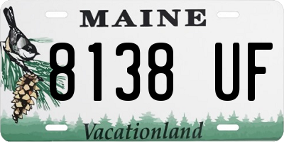 ME license plate 8138UF