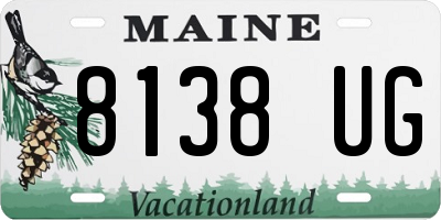 ME license plate 8138UG