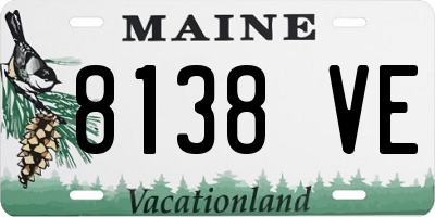 ME license plate 8138VE
