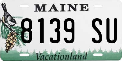 ME license plate 8139SU