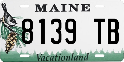 ME license plate 8139TB