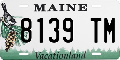 ME license plate 8139TM