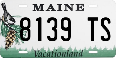 ME license plate 8139TS