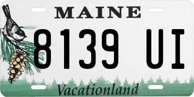 ME license plate 8139UI