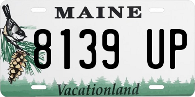 ME license plate 8139UP