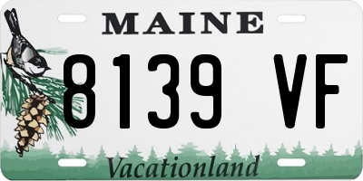 ME license plate 8139VF