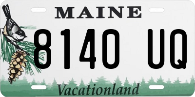 ME license plate 8140UQ
