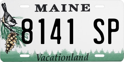 ME license plate 8141SP