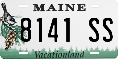 ME license plate 8141SS