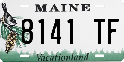 ME license plate 8141TF