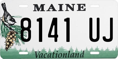 ME license plate 8141UJ