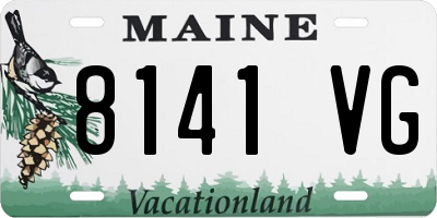 ME license plate 8141VG