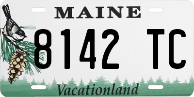 ME license plate 8142TC