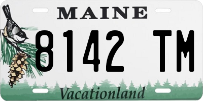 ME license plate 8142TM
