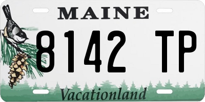 ME license plate 8142TP