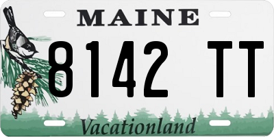 ME license plate 8142TT