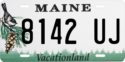 ME license plate 8142UJ
