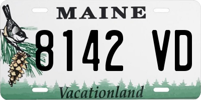 ME license plate 8142VD